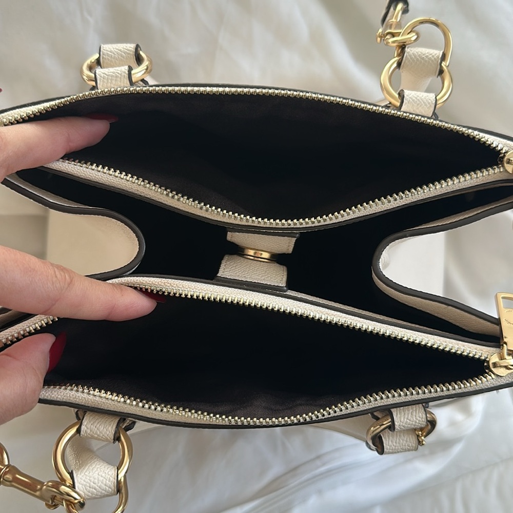 Coach Ivory Leather Handbag - Picture 12 of 16